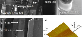 Nanometric cutting in a scanning electron microscope