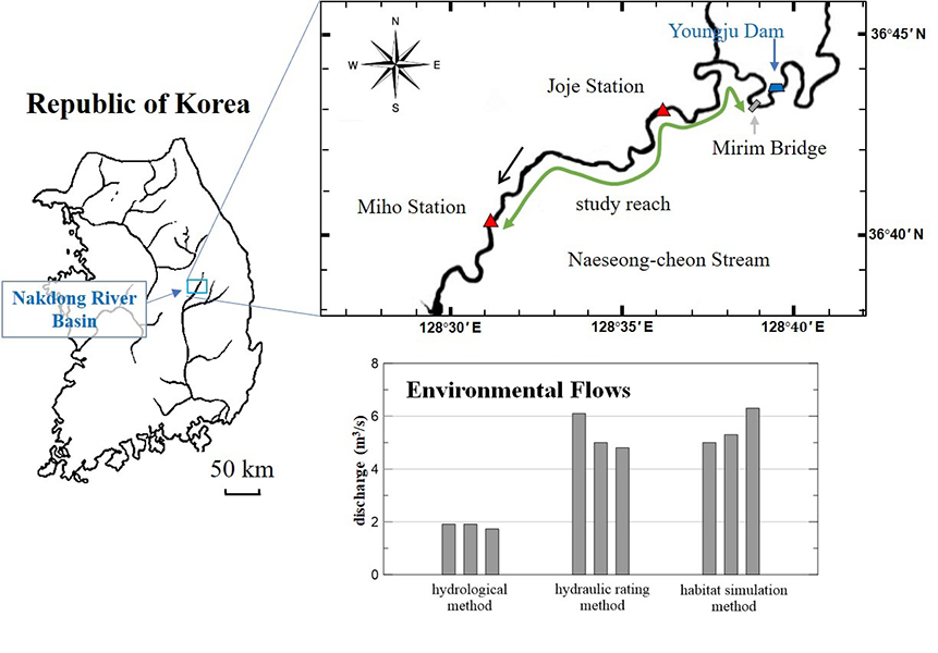 Comparison of environmental flows from a habitat suitability perspective: A case study in the Naeseong-cheon Stream in Korea - Advances in Engineering
