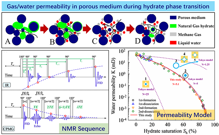 Quantitative determination of pore-structure change and permeability estimation under hydrate phase transition by NMR - Advances in Engineering Quantitative determination of pore-structure change and permeability estimation under hydrate phase transition by NMR - Advances in Engineering