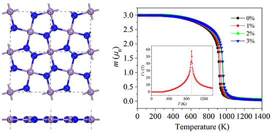 High Curie temperature ferromagnetism in penta-MnN2 monolayer - Advances in Engineering