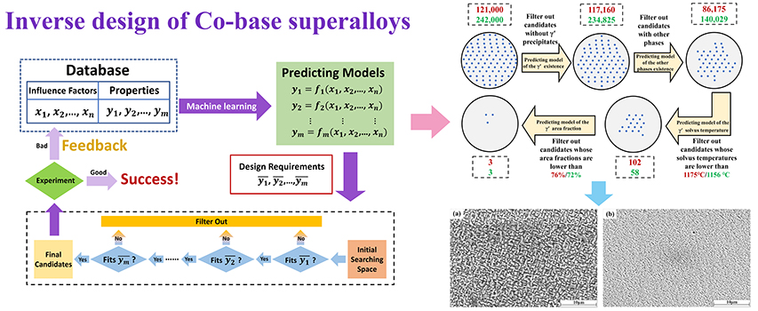 Accelerated design of L12-strengthened Co-base superalloys based on machine learning of experimental data - Advances in Engineering
