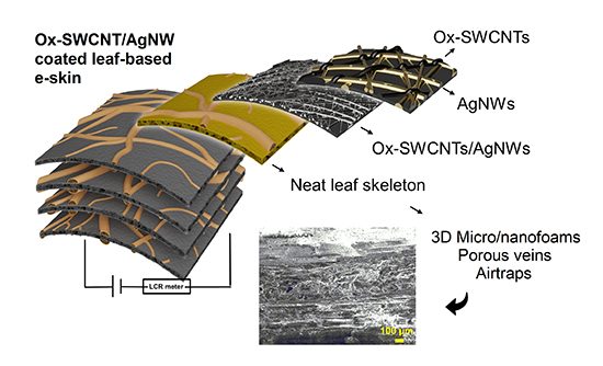 Biodegradable All-Leaf E-Skin for Enhanced Gesture Recognition and Human Motion Monitoring - Advances in Engineering